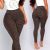 Mintás magas derekú push-up leggings