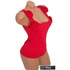 Ujjatlan virágdíszes felső