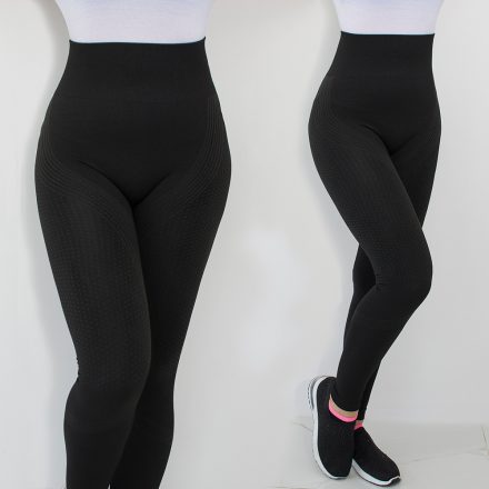 Magas derekú anyagában mintás push-up leggings