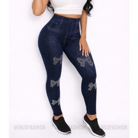 Farmer hatású masni mintás leggings