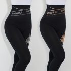 Magas derekú feliratos leggings