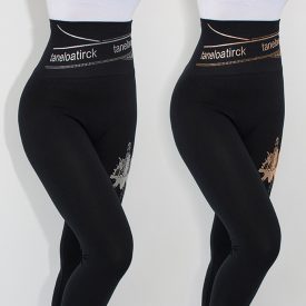 Magas derekú feliratos leggings