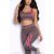 Fitnesz crop top + leggings szett