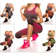 Fitnesz felső + kapri leggings szett