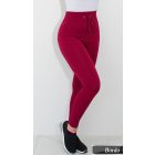 Magas derekú bordázott megkötős leggings S-M