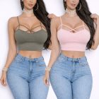 Dekoratív spagetti pántos felső