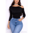 ENA dekoratív nyitott vállú felső