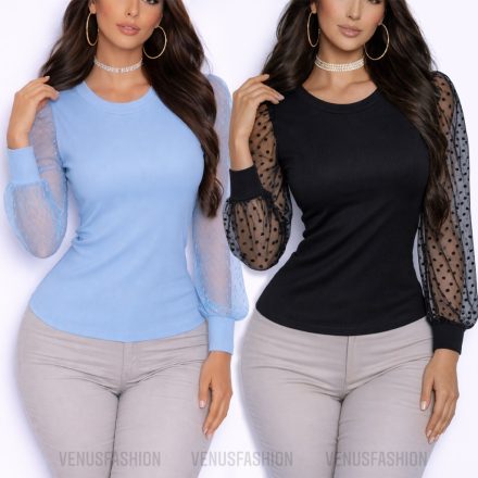 RENI tüll ujjú felső