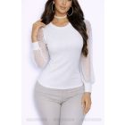 RENI tüll ujjú felső