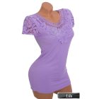 Horgolt díszes felső