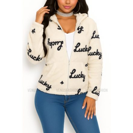 LUCKY szőrmés pulóver