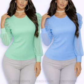 JAZMIN tüll ujjú felső