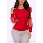 JAZMIN tüll ujjú felső