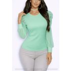 JAZMIN tüll ujjú felső