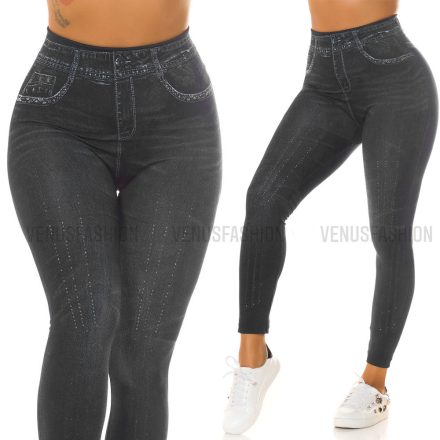 Farmer hatású szőrme béléses leggings