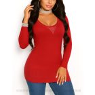 INEZ hátán keresztpántos pulóver