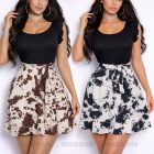 JENNY vállán fodros mintás ruha