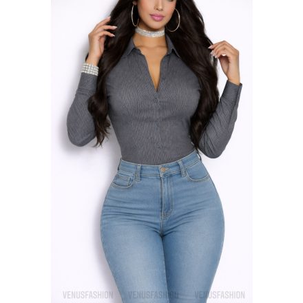 KOUCLA csíkos ingbody