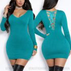 Hátán fűzős tunika