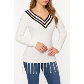 Rojtos V nyakú pulóver