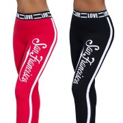 Feliratos leggings nadrág