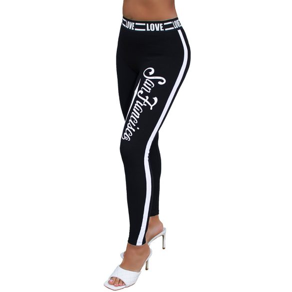 Feliratos leggings nadrág