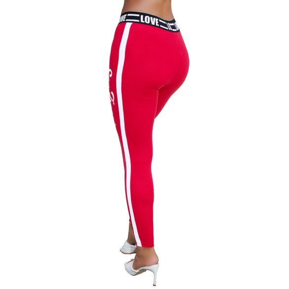 Feliratos leggings nadrág