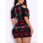 Nyitott vállú matyó mintás ruha