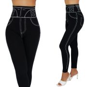 Magas derekú szőrme béléses leggings
