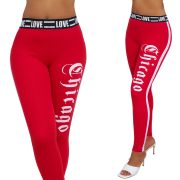 Feliratos pamut leggings