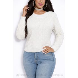 Mintás kötött pulóver