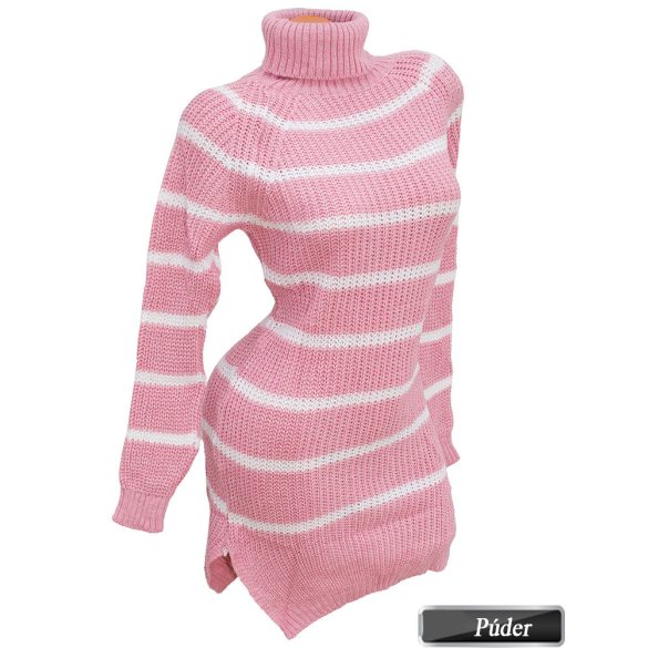 Csíkos kötött pulóver