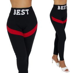 Feliratos thermo leggings nadrág