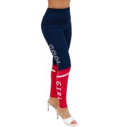 Feliratos pamut leggings nadrág