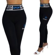 Feliratos pamut leggings nadrág