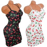 CHERRY mintás masnis ruha