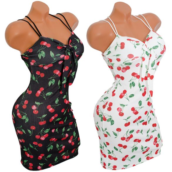 CHERRY mintás masnis ruha