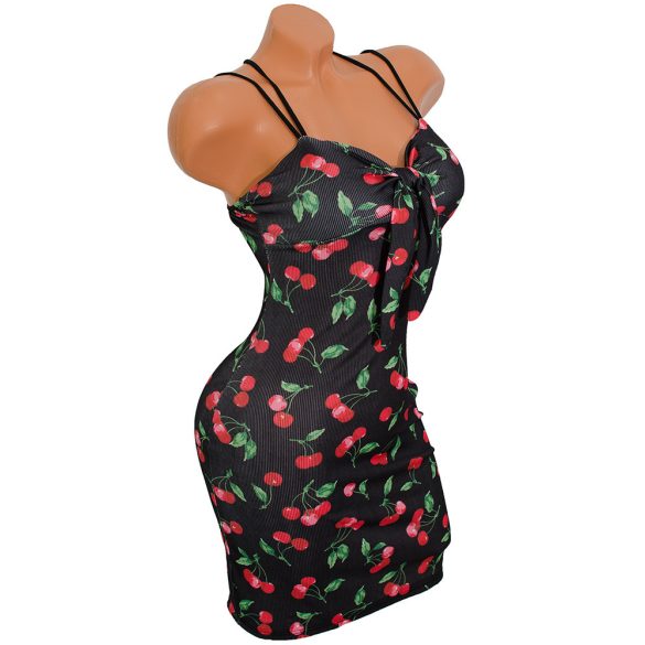 CHERRY mintás masnis ruha