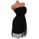 Pánt nélküli fodros ruha