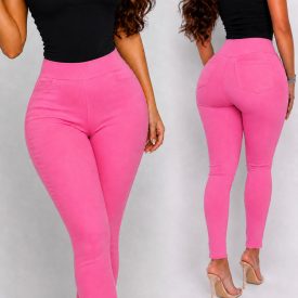 Pink push-up alakformáló nadrág