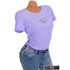 Oldalt fűzős szív mintás felső