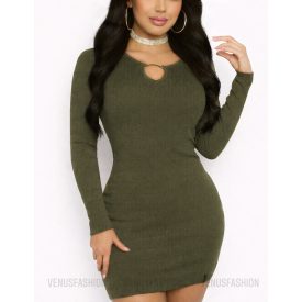 MILLA fűzős kötött ruha